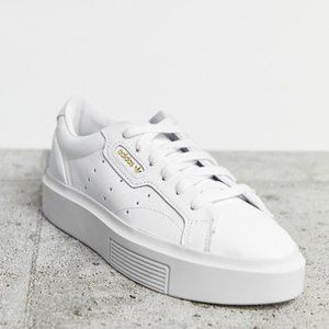 Adidas Originals Super Sleek sneakers in white